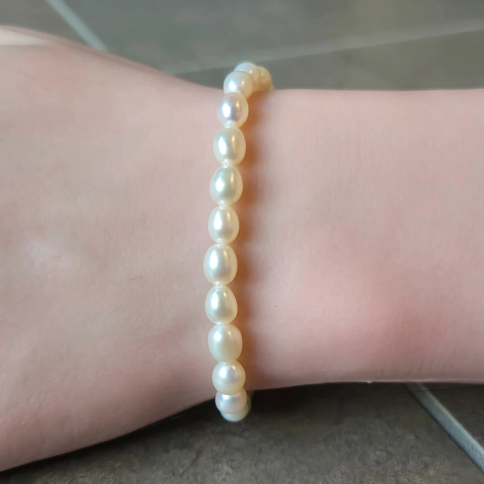 #Echte parelketting met S925 zilveren sluiting – photo 3